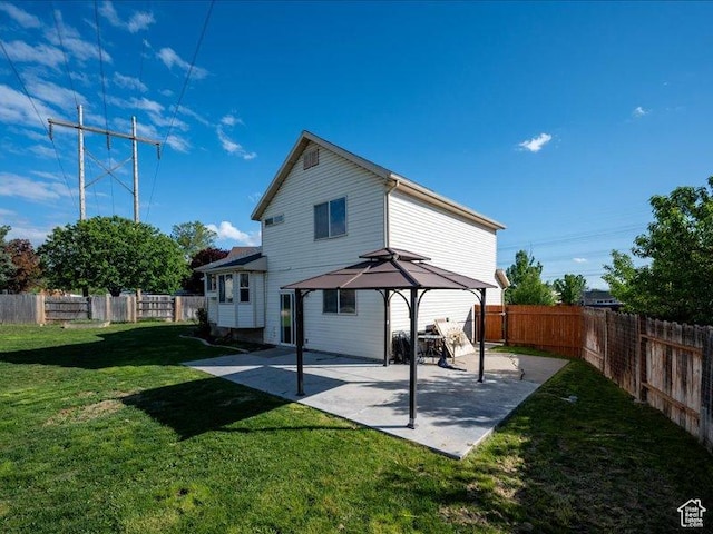 2014 S Jenny Ln, Clearfield, UT 84015 - back of house featuring a gazebo and a patio