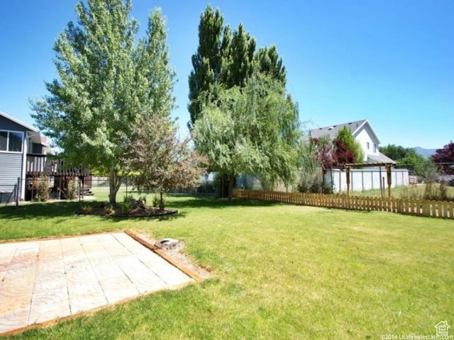 2182 N 850 W, Clinton, UT 84015 - view of yard featuring a patio area