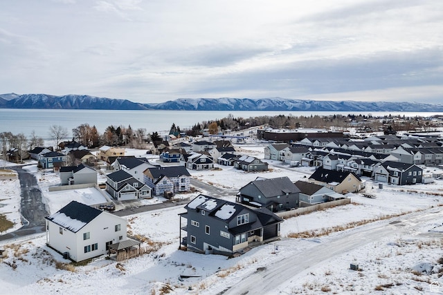 660 N Lochwood Dr # 69, Garden City, UT 84028 - aerial view of residential area with a water and mountain view