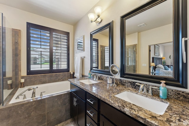 7538 S 1740 E, South Weber, UT 84405 - ensuite bathroom featuring a bath and double vanity