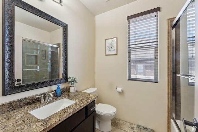 7538 S 1740 E, South Weber, UT 84405 - full bath with a shower with door, toilet, and vanity