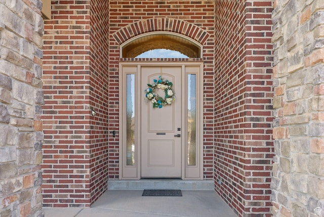 7538 S 1740 E, South Weber, UT 84405 - property entrance featuring brick siding