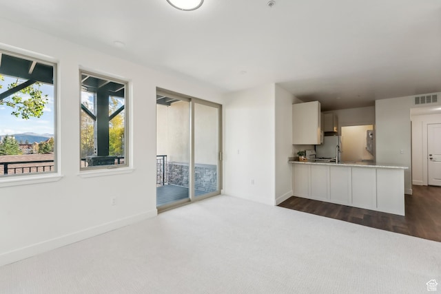 6749 N 2200 W Unit B102, Park City, UT 84098 - unfurnished living room featuring dark carpet and baseboards