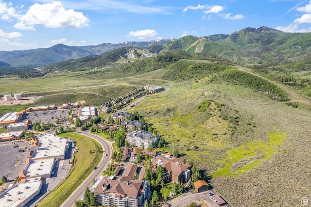 6749 N 2200 W Unit B102, Park City, UT 84098 - aerial overview of property's location featuring a mountain backdrop