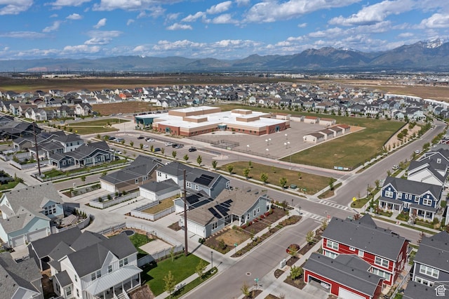 11242 S Willow Dr, South Jordan, UT 84009 - aerial perspective of suburban area with a mountainous background