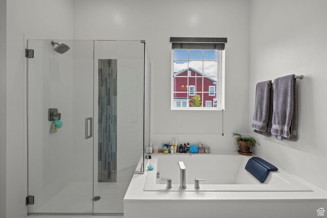 11242 S Willow Dr, South Jordan, UT 84009 - bathroom with a shower stall and a garden tub