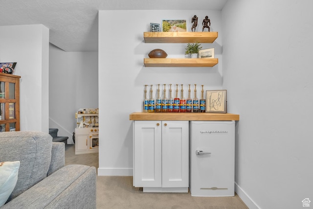 3791 W Soft Whisper Way, Herriman, UT 84096 - indoor dry bar with light carpet and baseboards