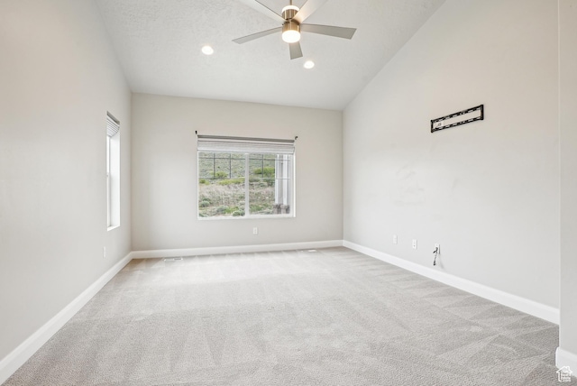 15056 S Sage Terrace Ln Unit 1014, Herriman, UT 84096 - spare room with carpet floors, baseboards, ceiling fan, and recessed lighting