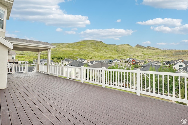 15056 S Sage Terrace Ln Unit 1014, Herriman, UT 84096 - deck with a residential view and a mountain view