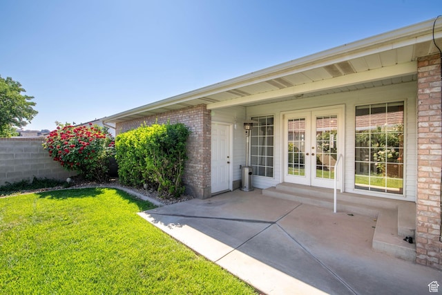 1055 E 900 S Unit 61, St George, UT 84790 - view of patio featuring french doors