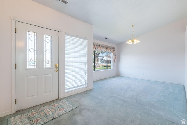 1055 E 900 S Unit 61, St George, UT 84790 - carpeted foyer entrance with a chandelier and baseboards