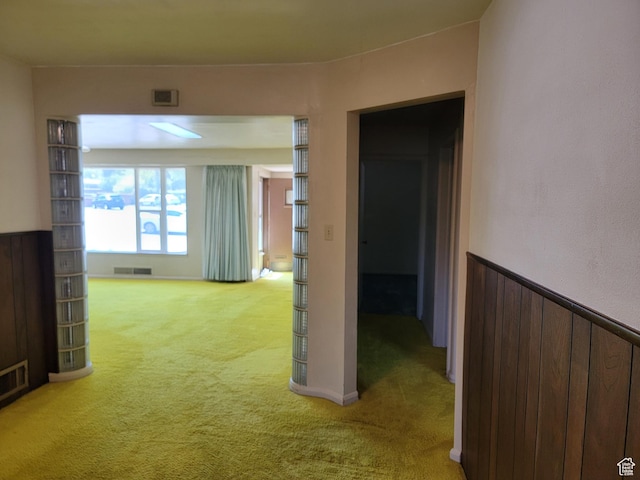494 W 400 S, Cedar City, UT 84720 - hallway with light carpet and a wainscoted wall