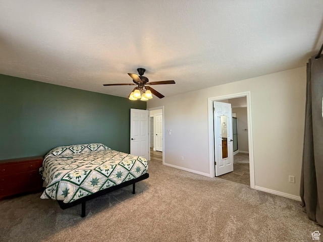 3870 S 2500 E, Vernal, UT 84078 - carpeted bedroom with baseboards and a ceiling fan