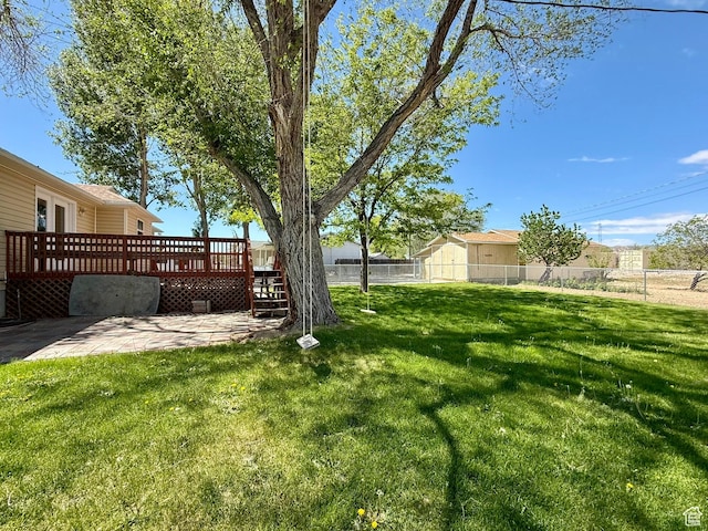 3870 S 2500 E, Vernal, UT 84078 - view of yard with a deck and a patio area