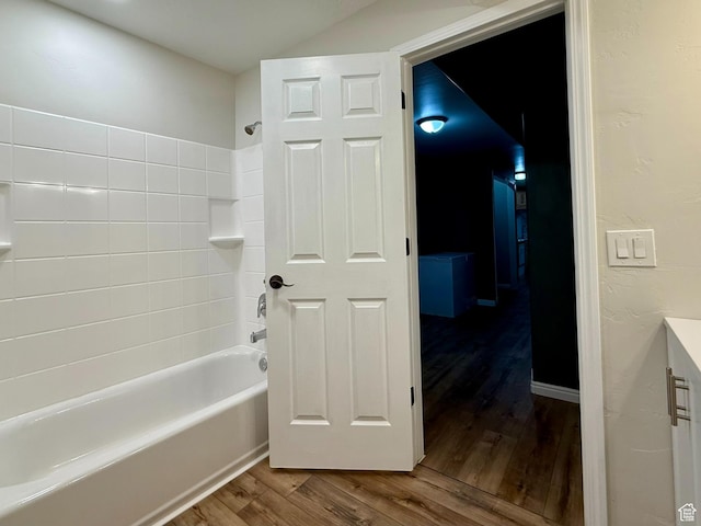 3870 S 2500 E, Vernal, UT 84078 - bathroom with wood finished floors and shower / washtub combination
