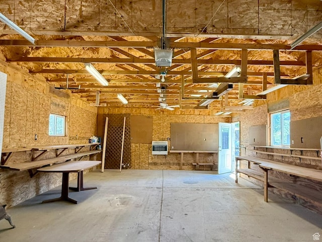 3870 S 2500 E, Vernal, UT 84078 - miscellaneous room with plenty of natural light, heating unit, and a garage