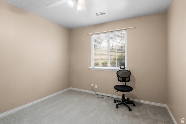 2239 E 3225 N, Layton, UT 84040 - unfurnished office featuring carpet flooring, a ceiling fan, and baseboards