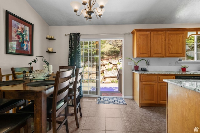 2239 E 3225 N, Layton, UT 84040 - dining area featuring a chandelier, plenty of natural light, and light tile patterned floors
