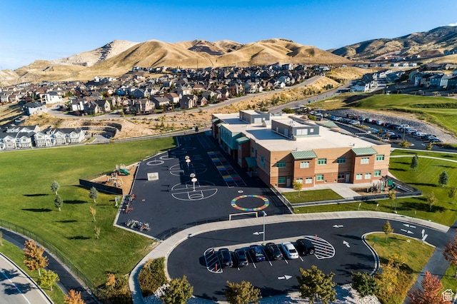 2271 W New Harvest Ln, Lehi, UT 84043 - aerial perspective of suburban area featuring a mountain backdrop