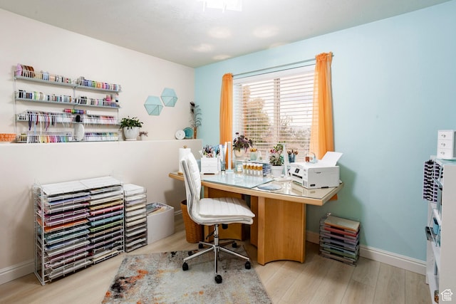 2271 W New Harvest Ln, Lehi, UT 84043 - office with wood finished floors and baseboards
