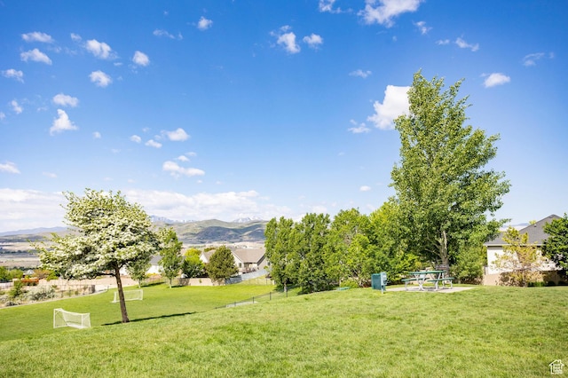 2271 W New Harvest Ln, Lehi, UT 84043 - view of grassy yard with a mountain view