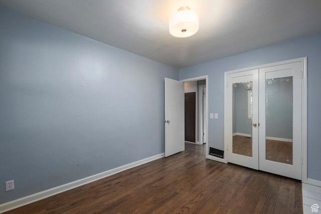 425 N 1300 W, Salt Lake City, UT 84116 - empty room featuring dark wood finished floors, french doors, and baseboards