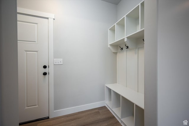 1244 N 350 W Unit 35, Brigham City, UT 84302 - mudroom featuring dark wood-style flooring and baseboards