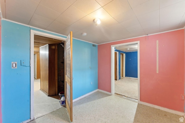 142 N Pinehurst Ave, Tooele, UT 84074 - spare room with baseboards, a smoke detector, and ornamental molding
