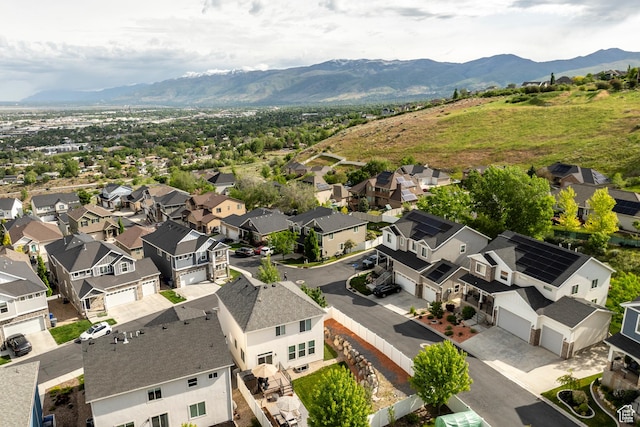 242 E Ridgeline Way N, Salt Lake, UT 84054 - aerial view of residential area featuring a mountain backdrop