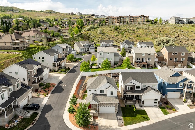 242 E Ridgeline Way N, Salt Lake, UT 84054 - aerial perspective of suburban area