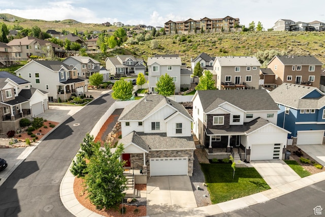 242 E Ridgeline Way N, Salt Lake, UT 84054 - aerial perspective of suburban area
