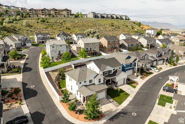 242 E Ridgeline Way N, Salt Lake, UT 84054 - aerial perspective of suburban area with mountains