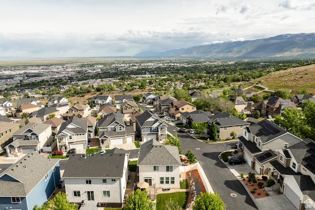 242 E Ridgeline Way N, Salt Lake, UT 84054 - aerial perspective of suburban area with mountains