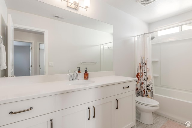 242 E Ridgeline Way N, Salt Lake, UT 84054 - full bath with toilet, vanity, shower / tub combo, and tile patterned flooring