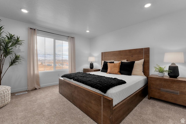 1261 N 375 E Unit 155, Harrisville, UT 84404 - bedroom featuring light carpet, recessed lighting, and baseboards