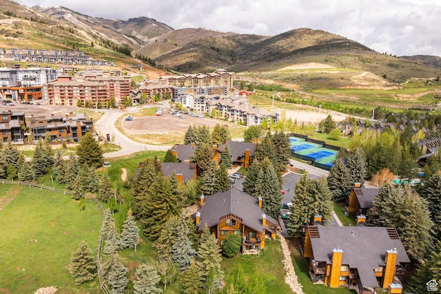 2025 S Canyon Resort Dr Unit F-8, Park City, UT 84098 - aerial overview of property's location with a mountain backdrop