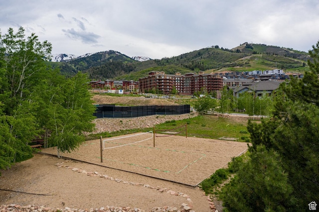 2025 S Canyon Resort Dr Unit F-8, Park City, UT 84098 - view of property's community featuring volleyball court and a mountain view