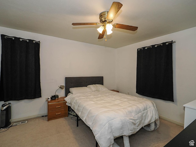 787 W Lennox St S, Midvale, UT 84047 - bedroom featuring light colored carpet and a ceiling fan