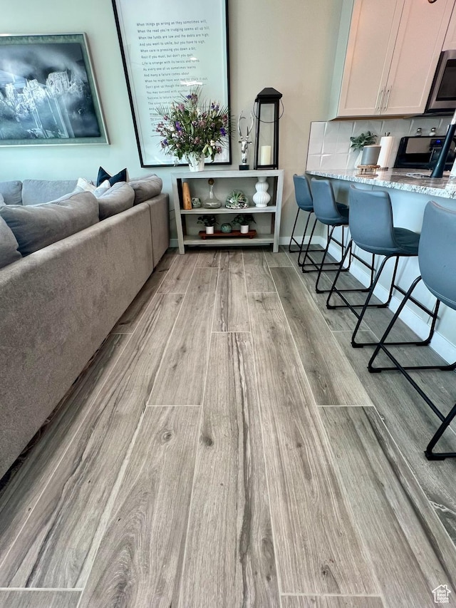 15456 S Navy Trails Ln W, Bluffdale, UT 84065 - living area featuring light wood-style flooring