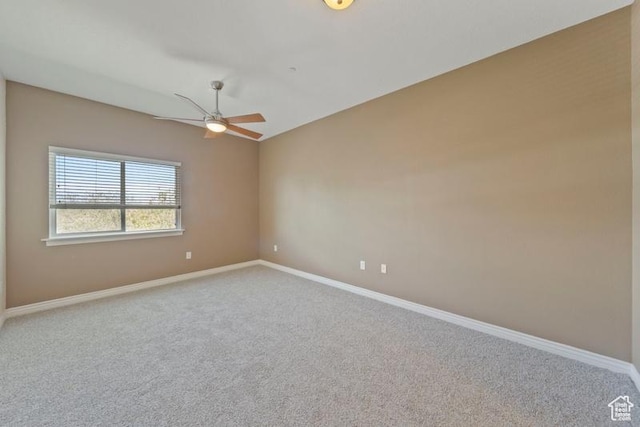 1134 E 3300th St S Unit 416, Salt Lake City, UT 84106 - carpeted spare room with a ceiling fan and baseboards