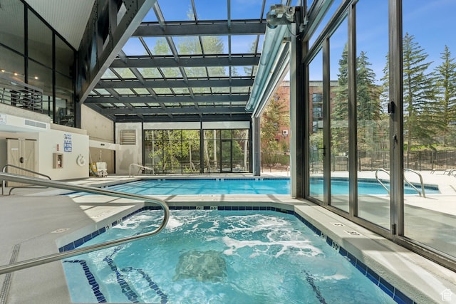 1485 Empire Ave Unit 201, Park City, UT 84060 - indoor pool with a hot tub