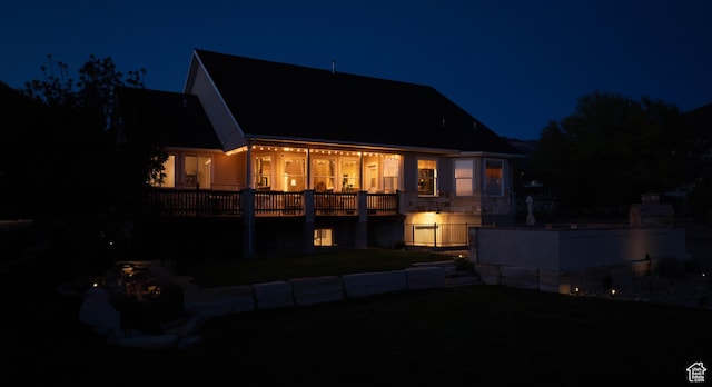 954 E 960 S, Ephraim, UT 84627 - view of back of house at night