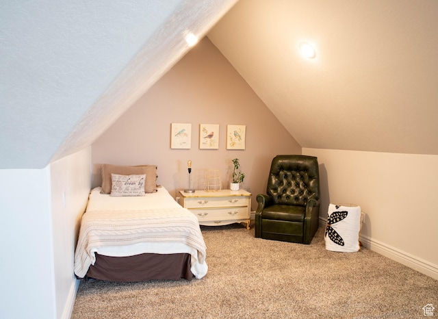 954 E 960 S, Ephraim, UT 84627 - bedroom featuring carpet floors, lofted ceiling, and baseboards