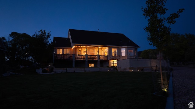 954 E 960 S, Ephraim, UT 84627 - view of back of house at twilight
