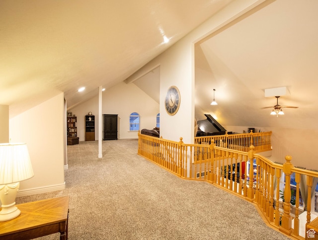 954 E 960 S, Ephraim, UT 84627 - bonus room with lofted ceiling, carpet, and ceiling fan