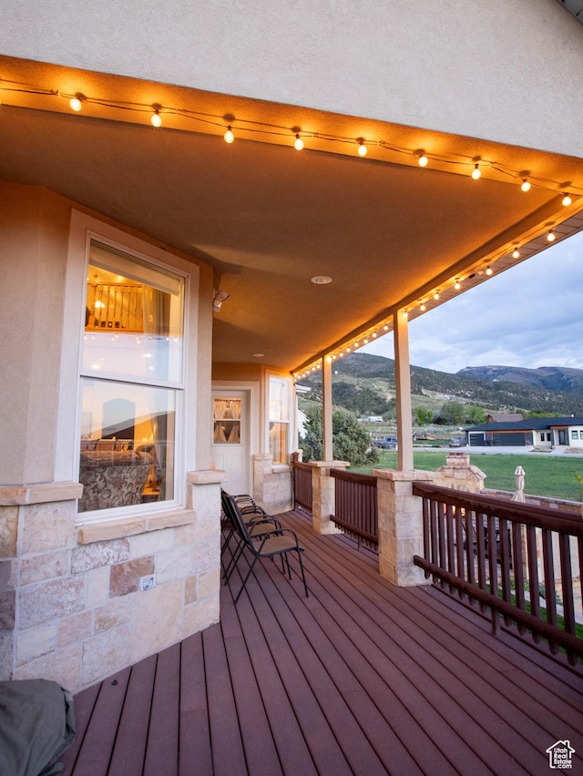 954 E 960 S, Ephraim, UT 84627 - wooden terrace with a mountain view