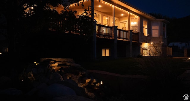954 E 960 S, Ephraim, UT 84627 - view of back of house at twilight