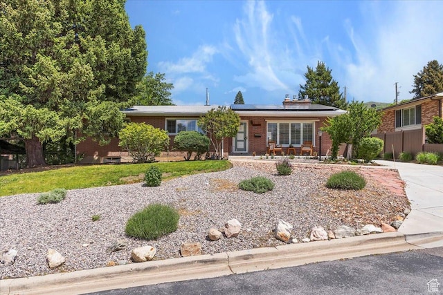2377 S 150 E, Bountiful, UT 84010 - single story home with solar panels and brick siding