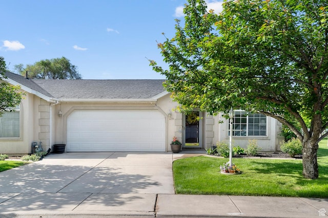 429 W 90 N, American Fork, UT 84003 - view of front of property featuring an attached garage, driveway, a front yard, and roof with shingles