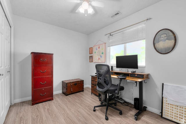 429 W 90 N, American Fork, UT 84003 - office with wood finished floors, a ceiling fan, and baseboards